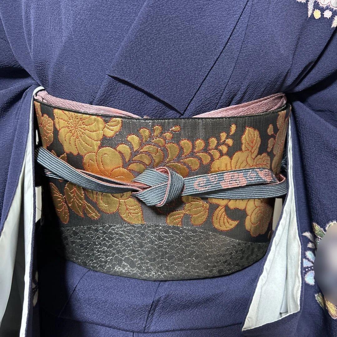 ま*ぉ様 新品　美品　袷　正絹　辻が花　翠山工房　訪問着　フルセット　西陣唐織袋