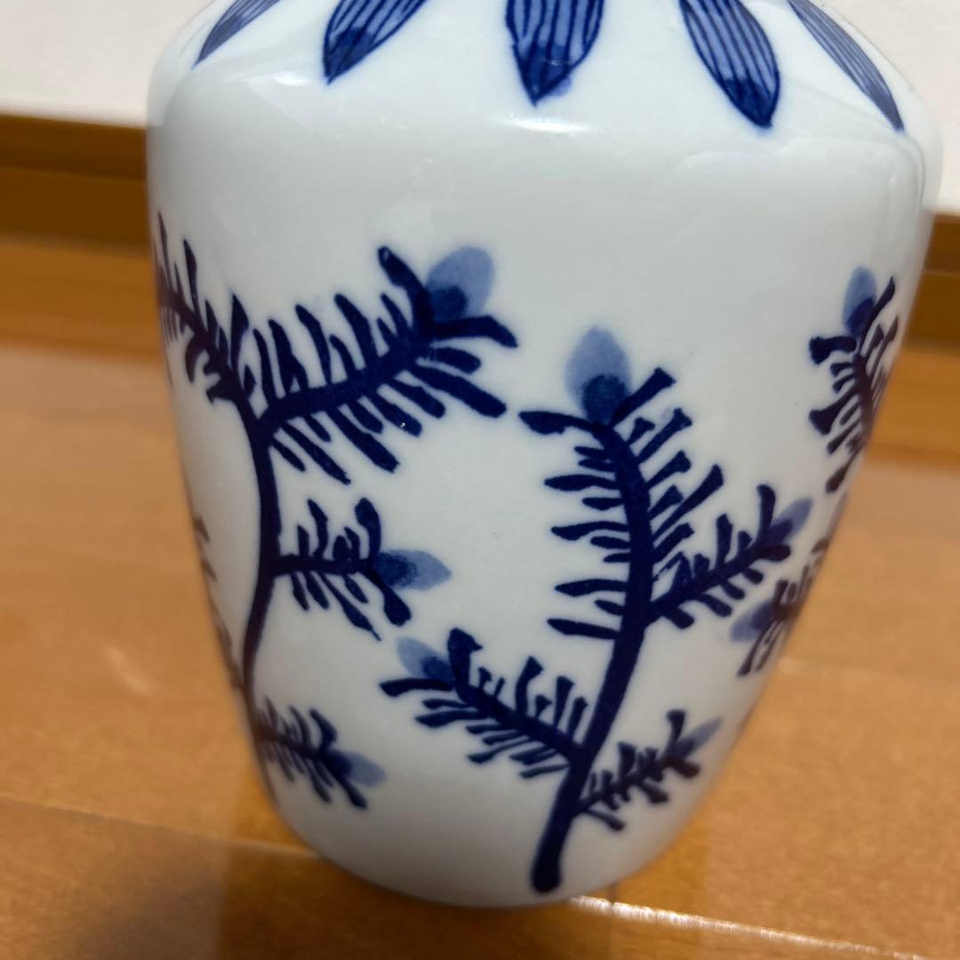 染付高砂の花瓶