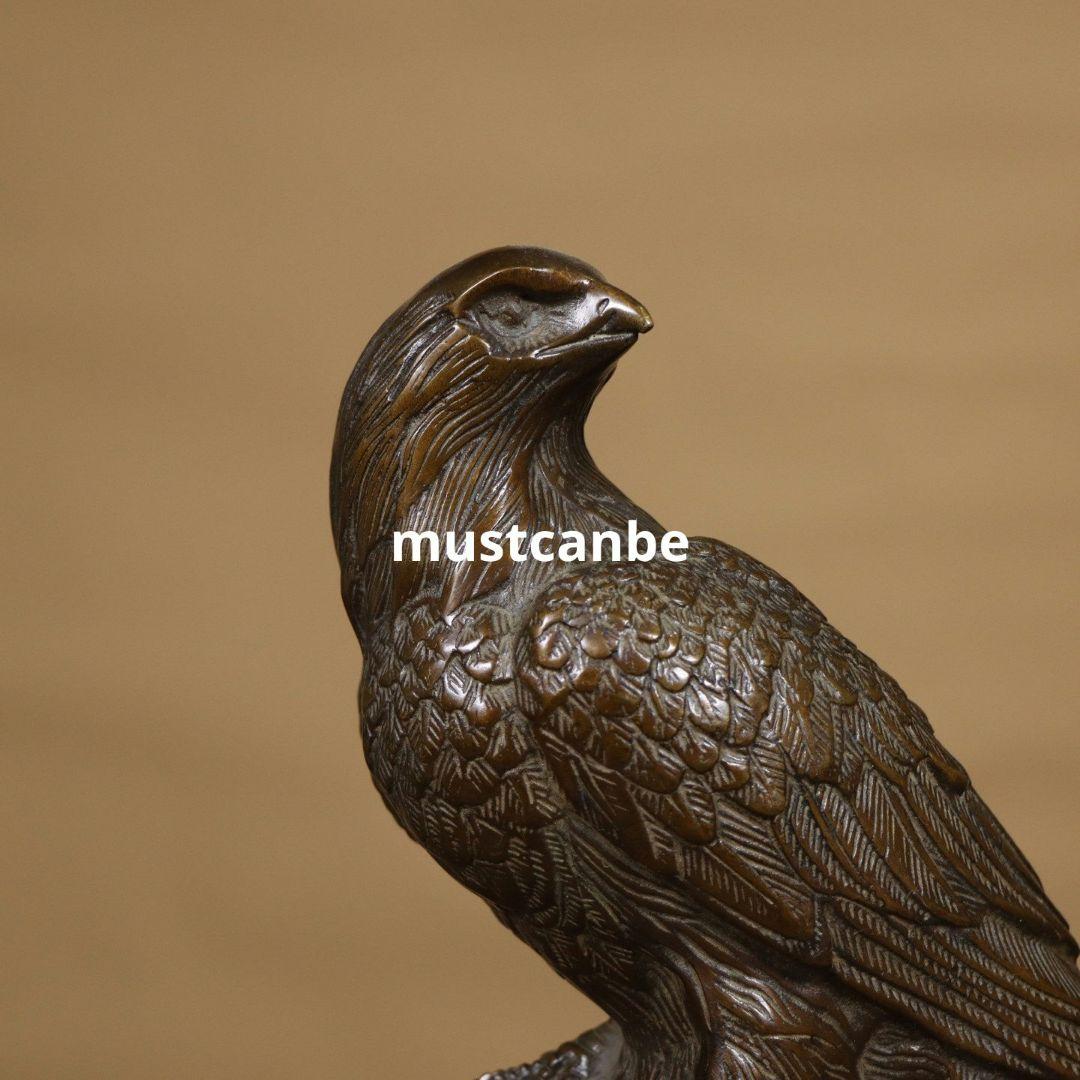 銅器 雄鷹 応接間 玄関 書斎 執務室 茶室 装飾品 工芸品 置物