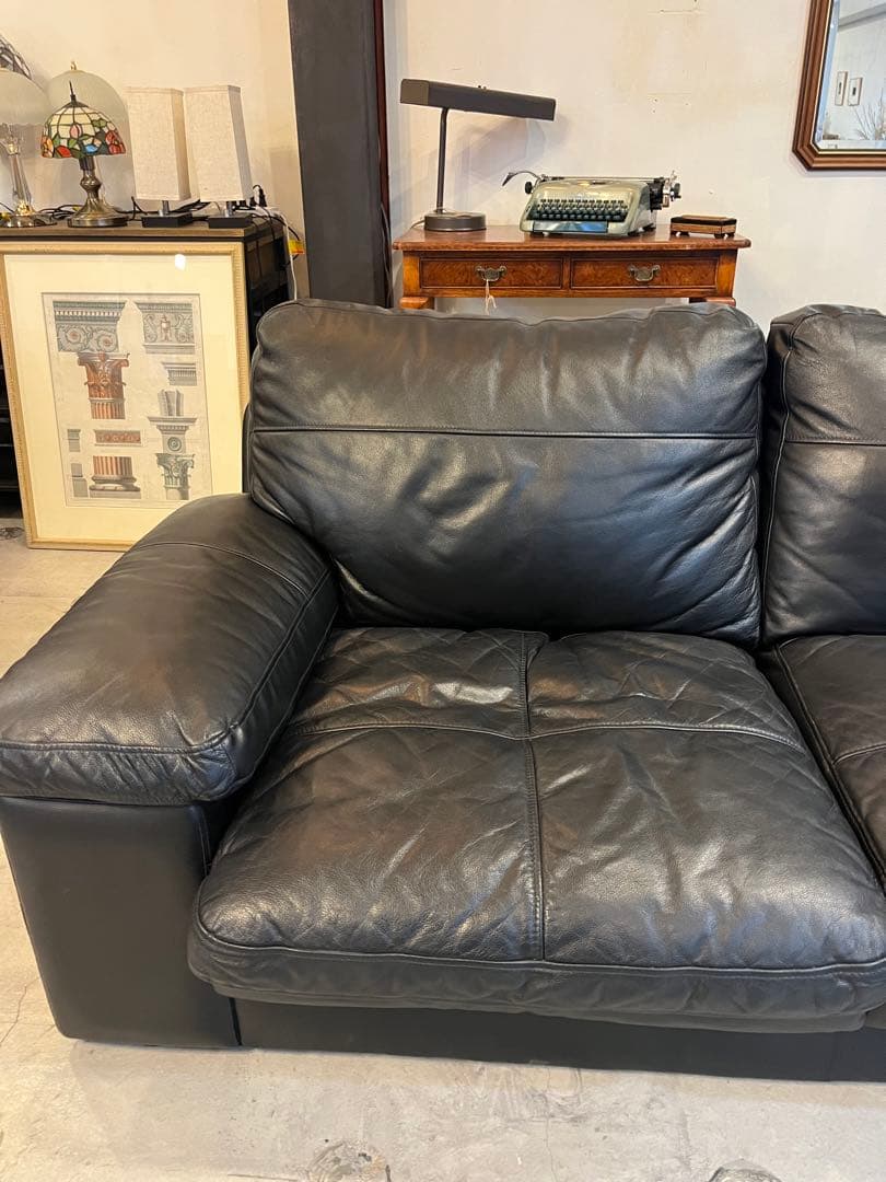 ニトリ　レザーソファ