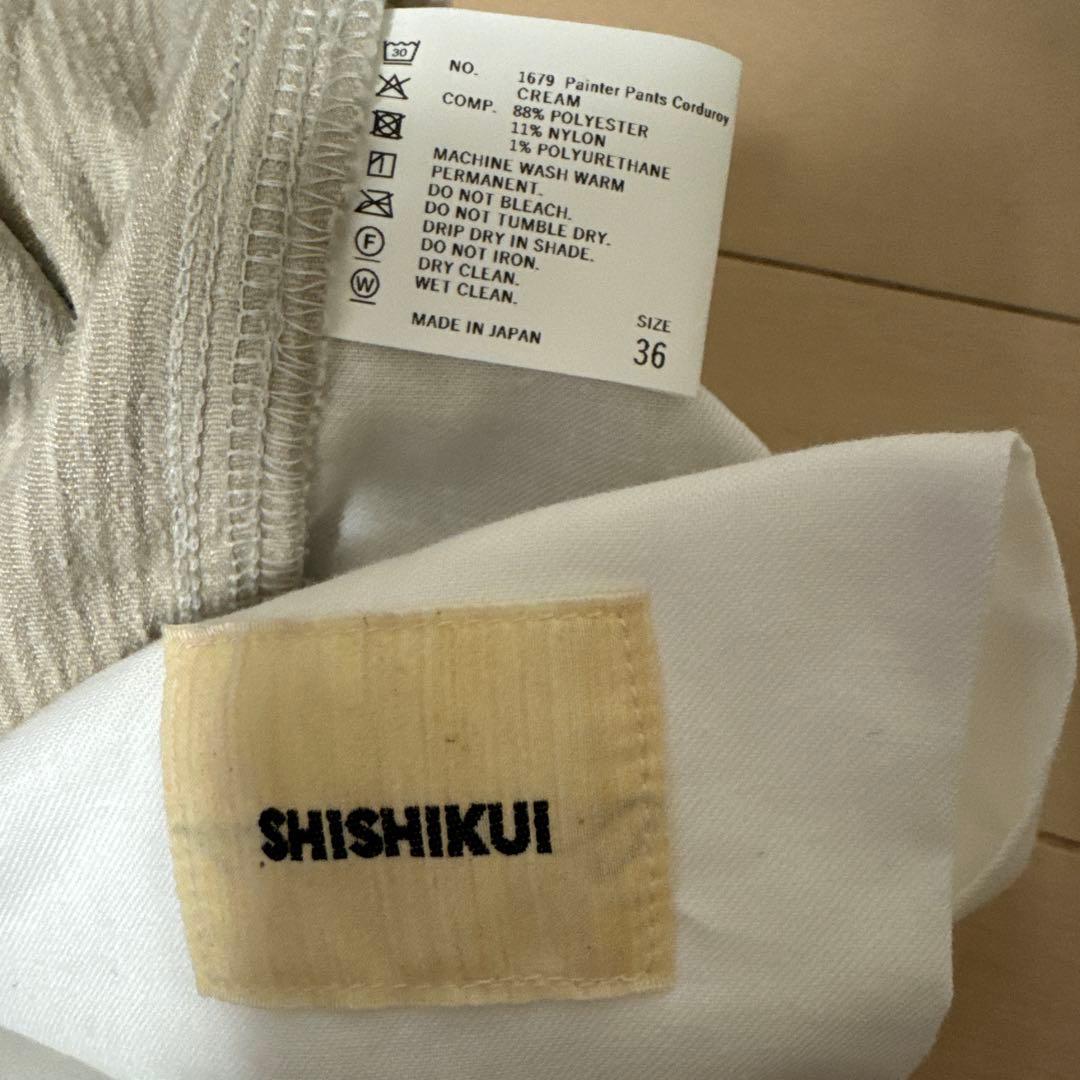パンツ Shishikui painter C CORDUROY CREAM36