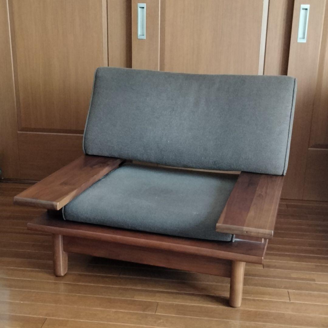 ★久直★飛騨産業　森のことば　1人掛けソファ　ウォールナット