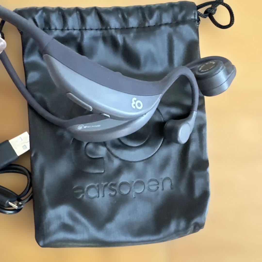 〖美品〗earopen FIT BT-1 骨伝導イヤホン ブラック