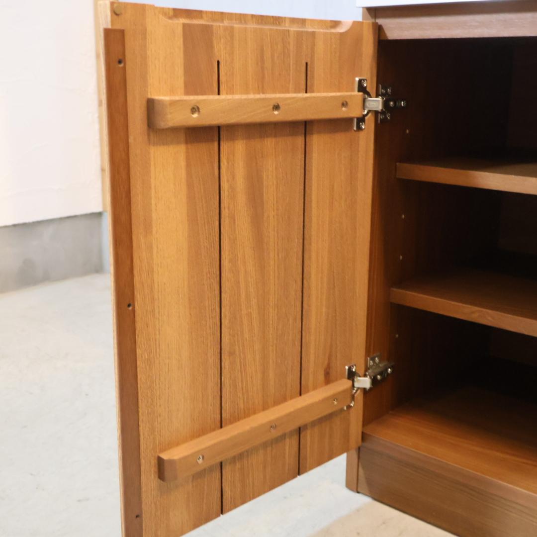 unico ウニコ ストラーダ 3面レンジボード 食器棚 キッチンボード レンジ