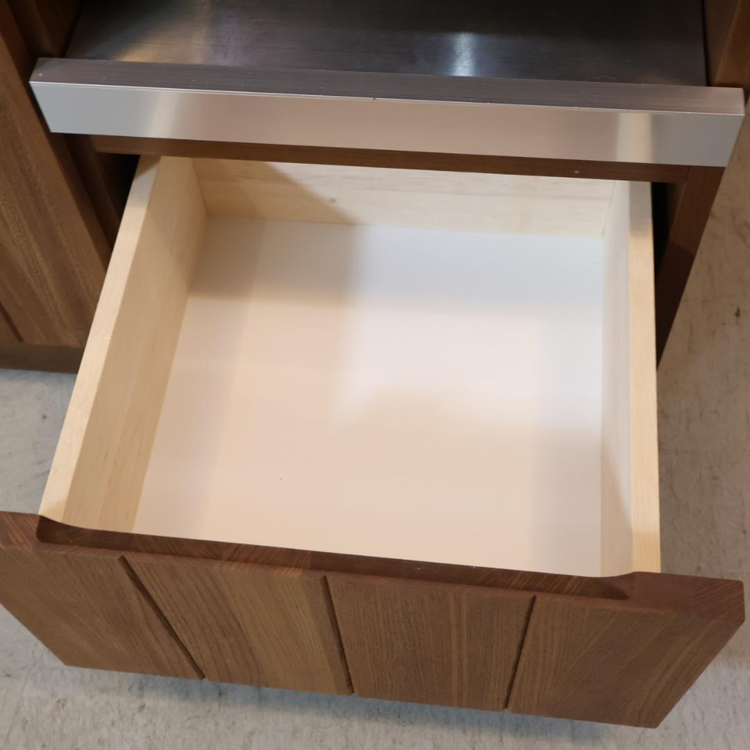 unico ウニコ ストラーダ 3面レンジボード 食器棚 キッチンボード レンジ