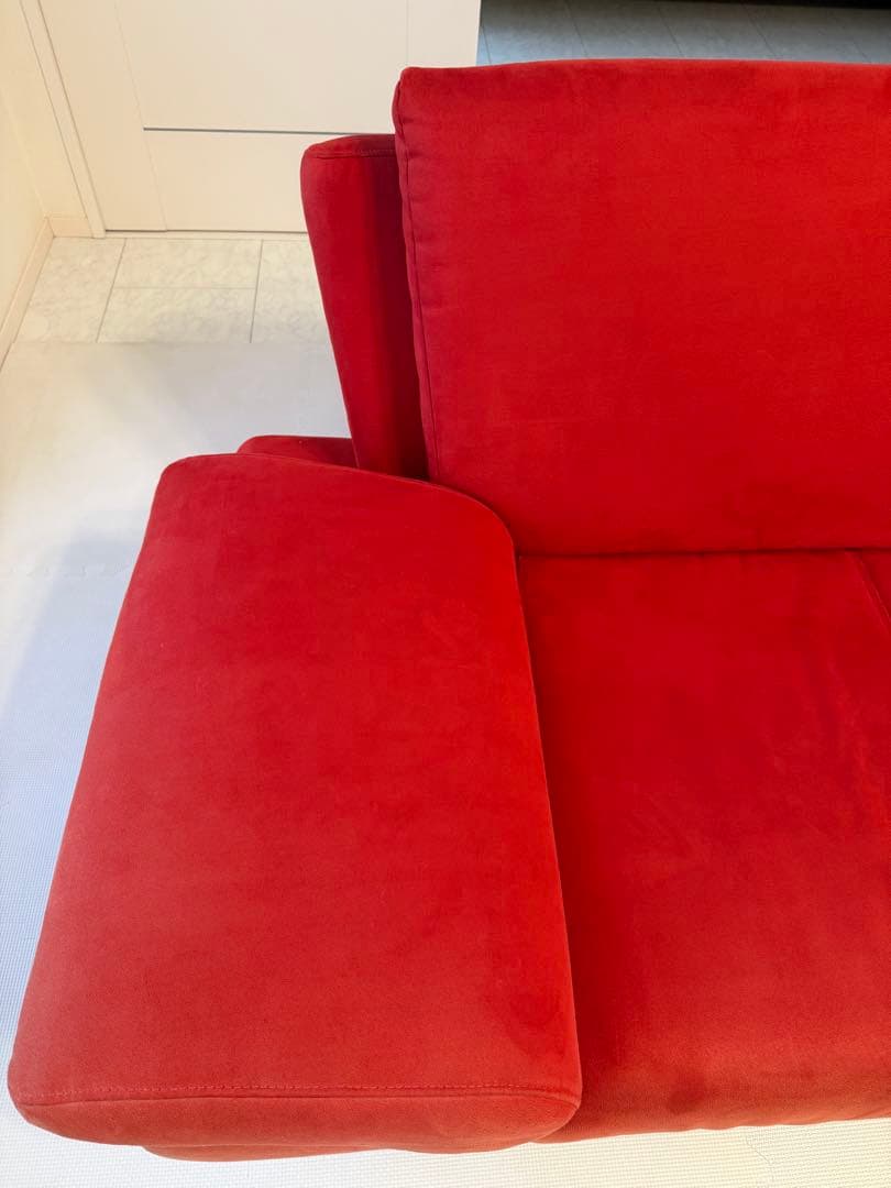 直接引取り限定 ★☆ ソファ ３人掛け 赤 レッド 東京都国分寺市の戸建て2階