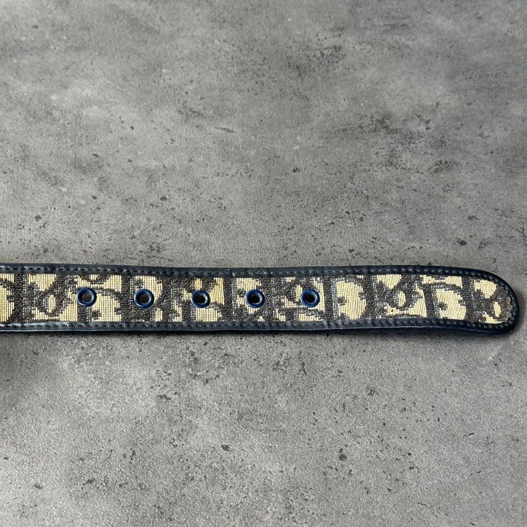 小物 Dior CD Logo Trotter Pattern Belt y2k