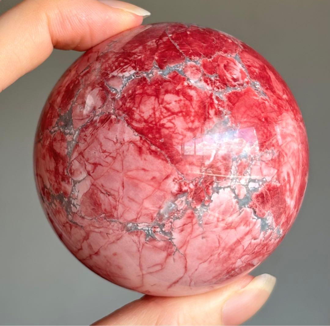 レア　newタイプ　高品質　ピンクジャスパー　スフィア　インカローズ好きに