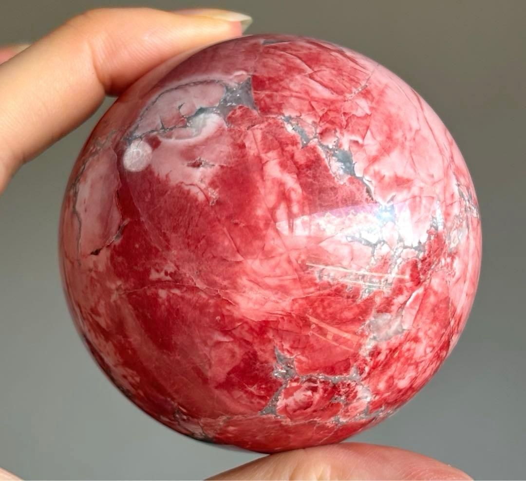 レア　newタイプ　高品質　ピンクジャスパー　スフィア　インカローズ好きに
