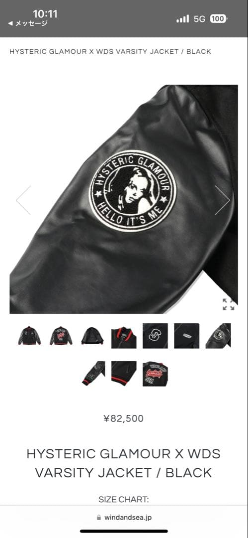 windandsea hysteric Glamour コラボスタジャン