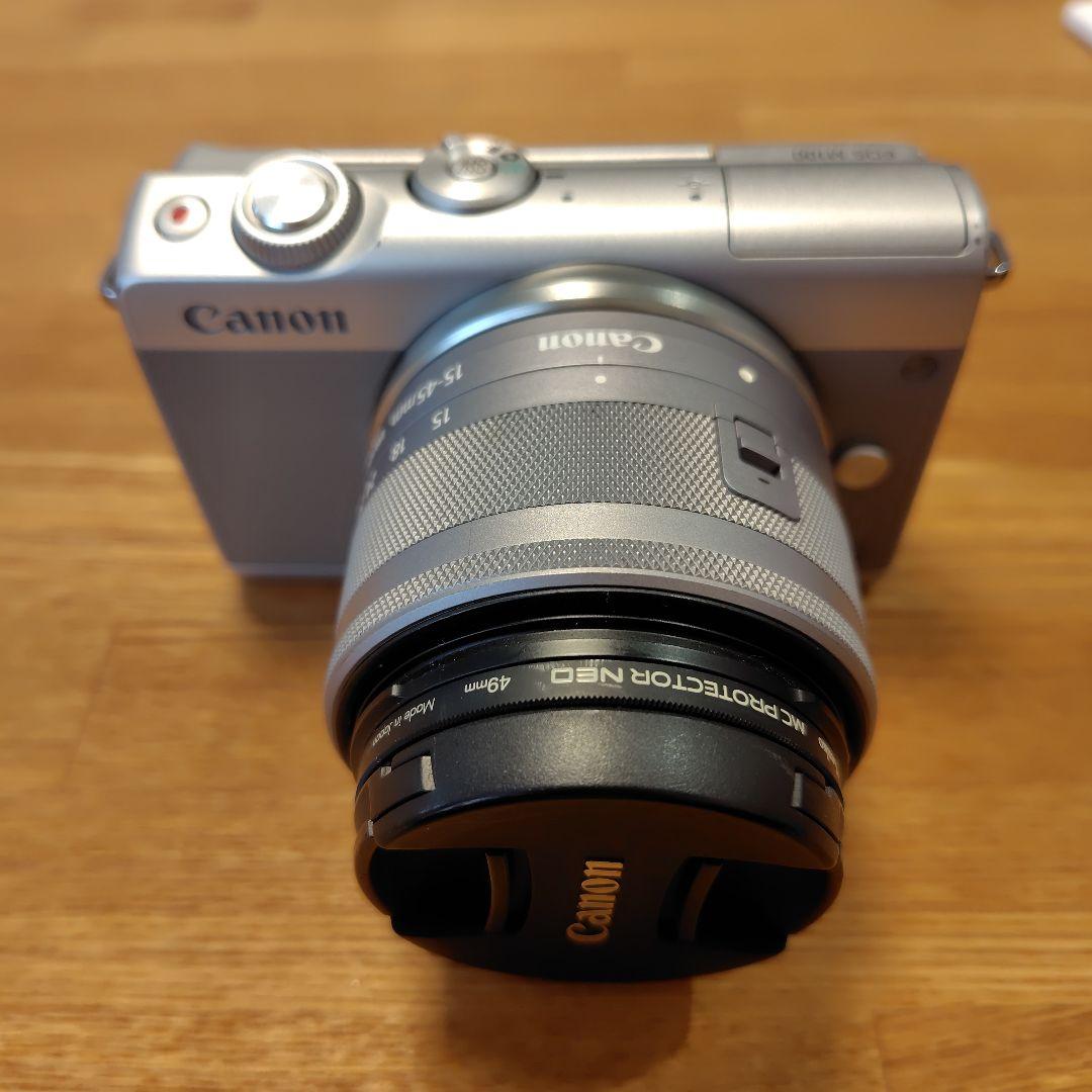 Canon EOS M100 レンズキット グレー ミラーレス一眼カメラ