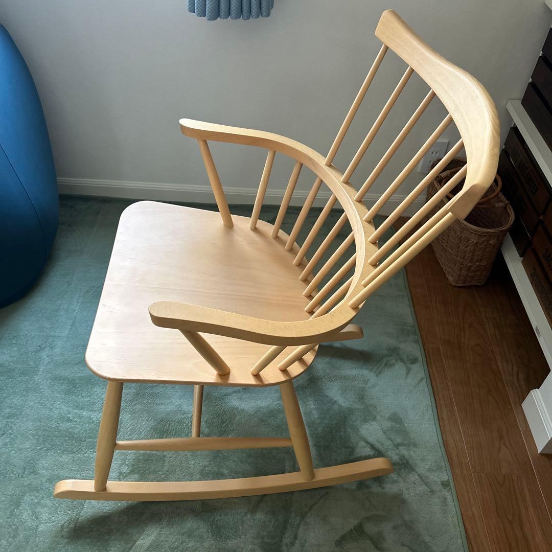 FDBモブラー デンマークデザイン J52G ロッキングチェア ナチュラル