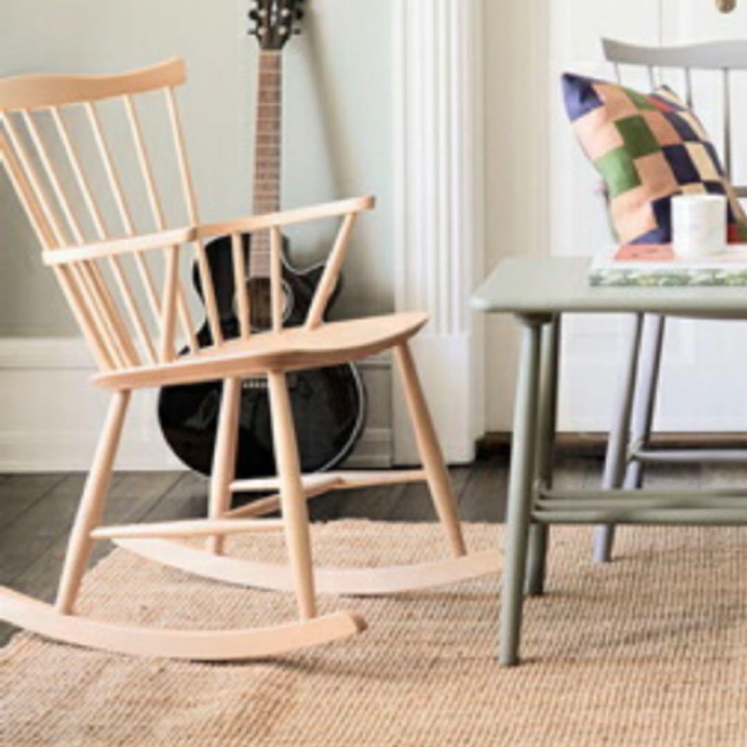 FDBモブラー デンマークデザイン J52G ロッキングチェア ナチュラル