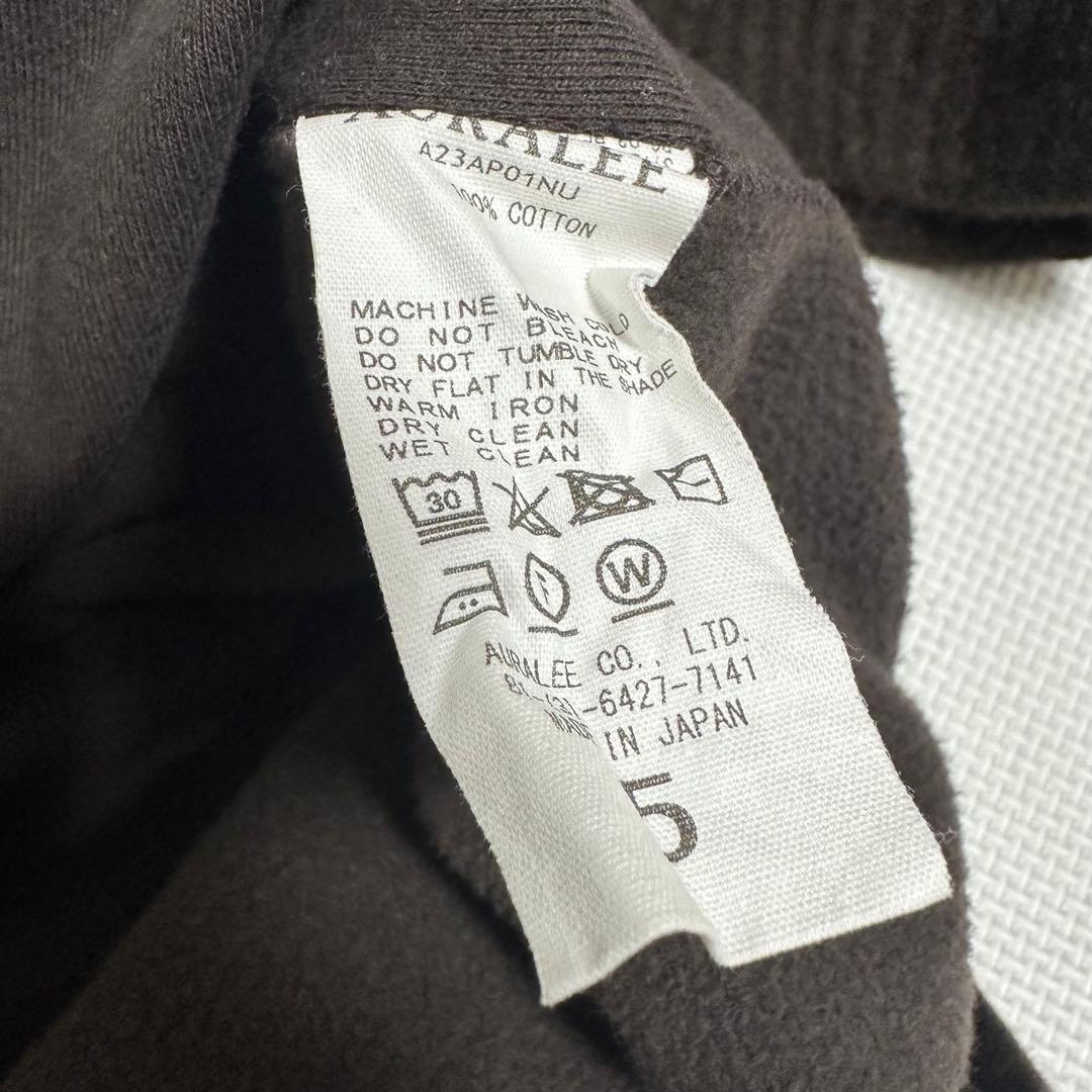 トップス Auralee Elastic High Gauge Sweat P/O