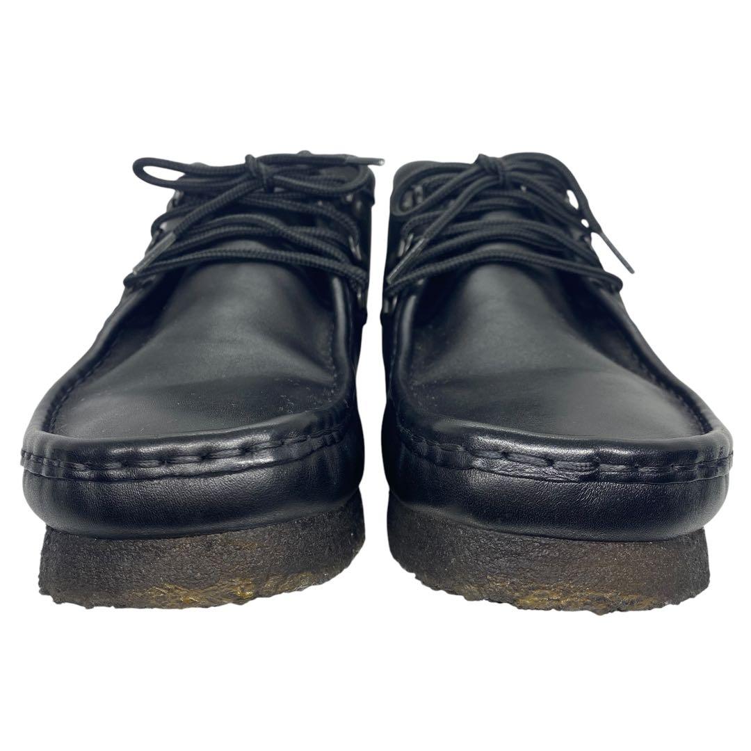 【美品】 Clarks クラークス　ワラビー 26.5cm モカシン 黒 レザー