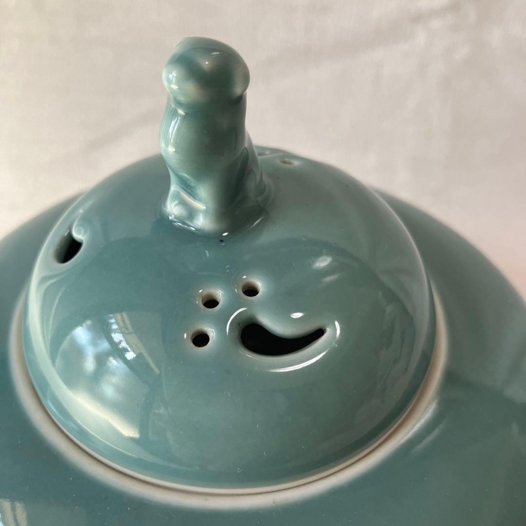 深川製磁　深川製　有田焼　香炉　犬摘み　三足　茶道具　箱付き　ヴィンテージ　レア