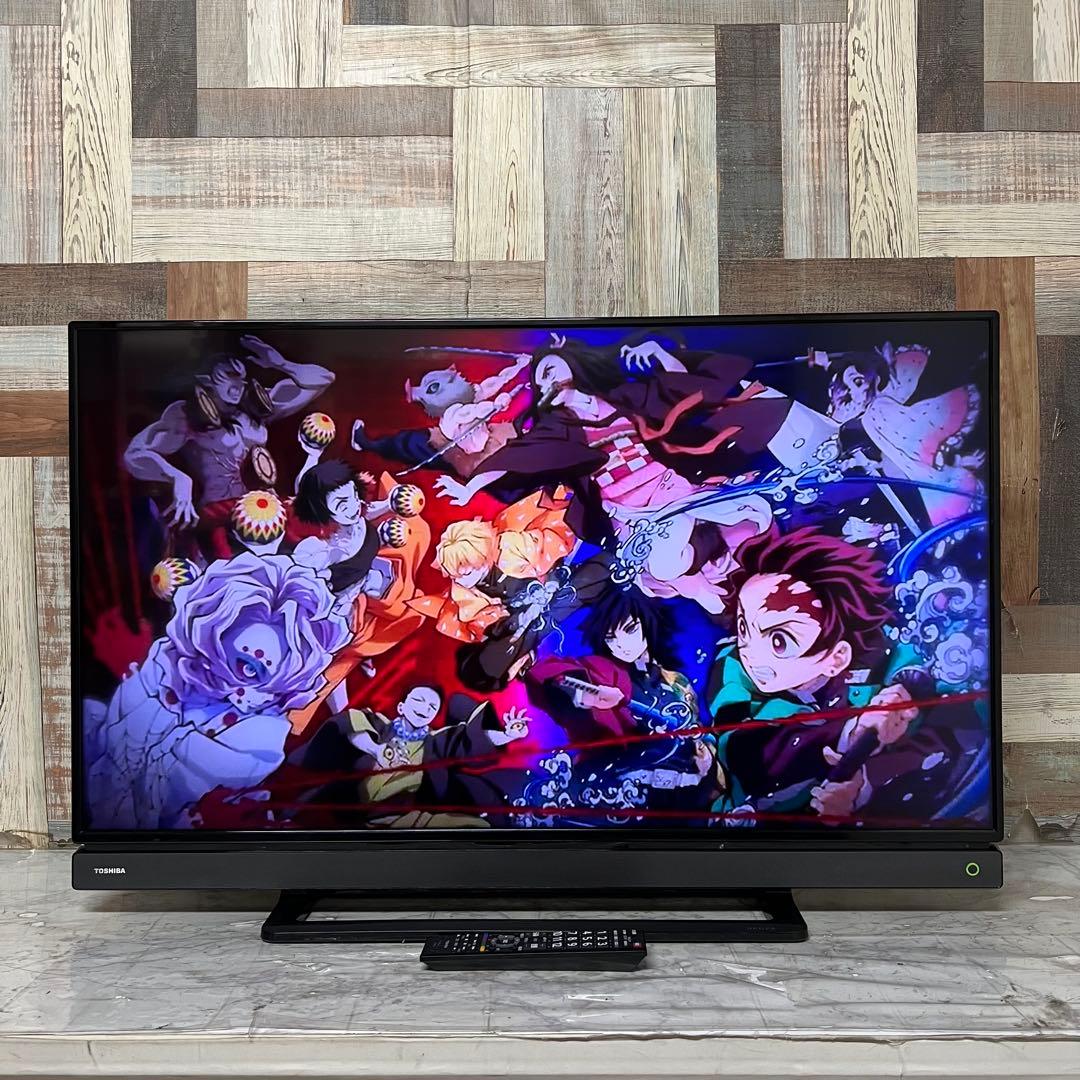 即日受渡❣️全国送料込東芝 40V型 液晶テレビREGZAゲームモード外付HDD