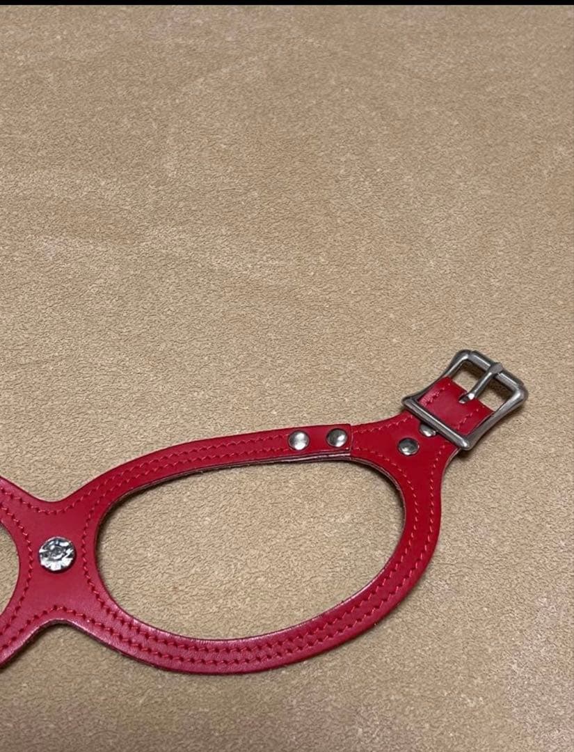 BUDDY BELT 3.5 レッド ラインストーン付き