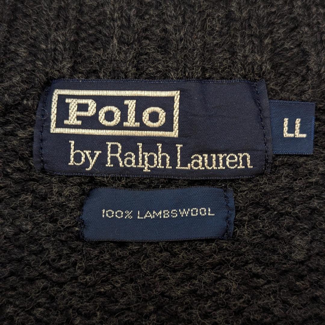 ✨美品✨Polo by Ralph Lauren✨ ジップアップ　ニット　LL