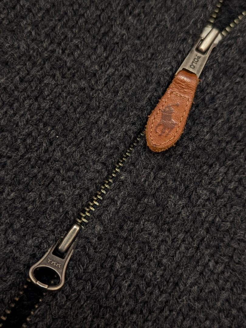 ✨美品✨Polo by Ralph Lauren✨ ジップアップ　ニット　LL