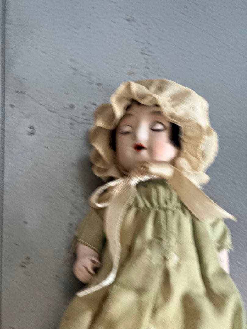 最終お値下げ❣️サクラビスク陶器製人形 フリル付きドレス