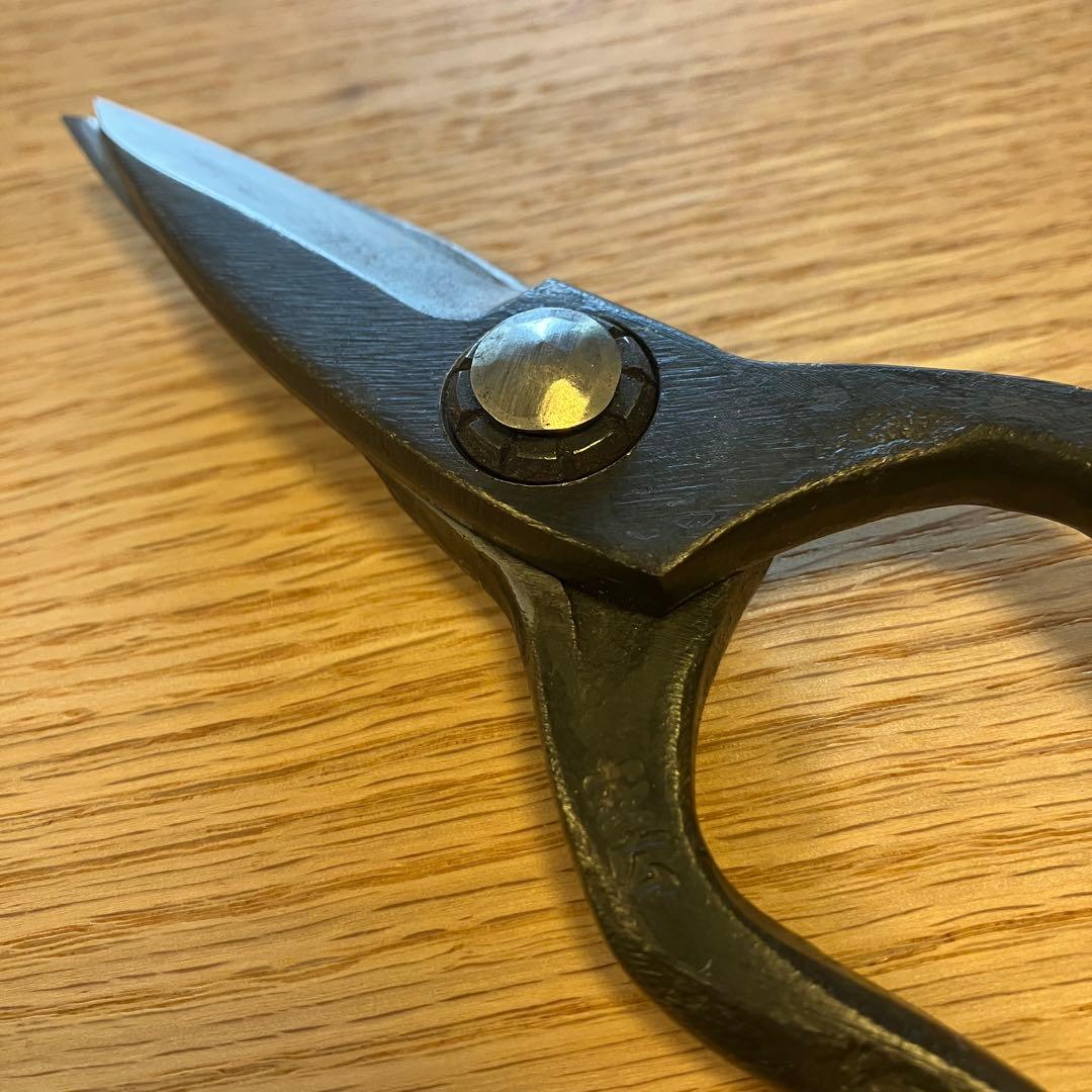 安広　分銅型切箸　植木鋏　庭師鋏