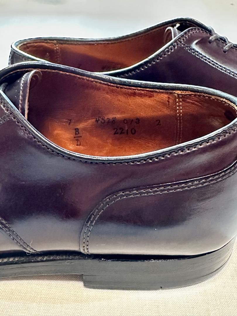 【美品良靴】ALDEN CORDVAN BURGUNDY UTIP 7D2210