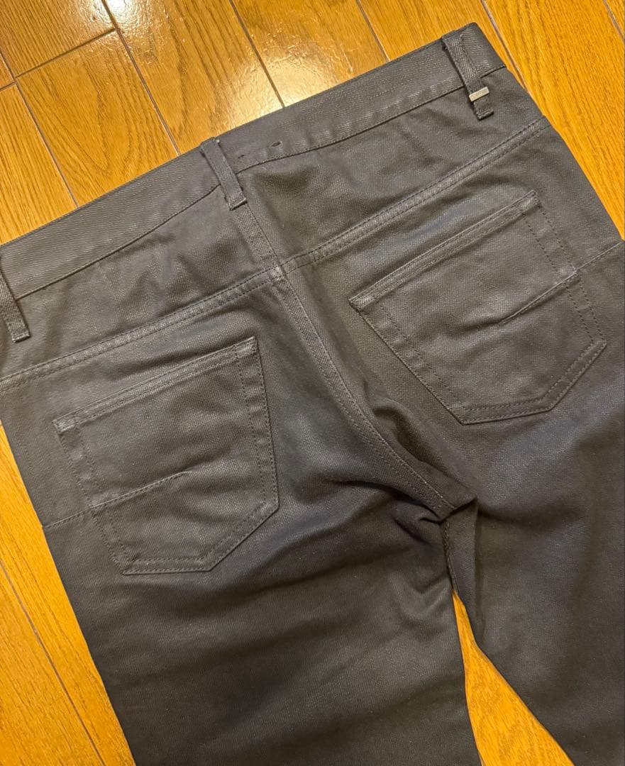 Dior homme エディ期 コーティング デニム　ブラック