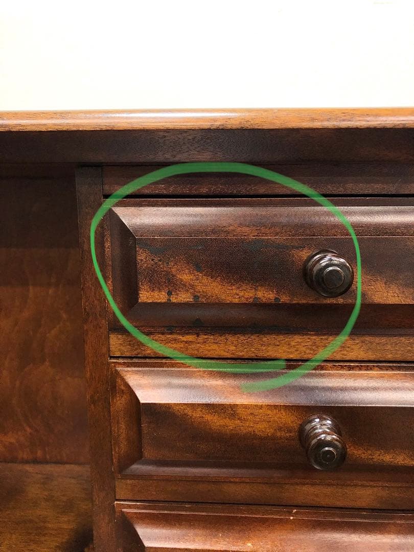 九州民芸家具 ライティングビューロー デスク チェスト 机 引き出し 民藝