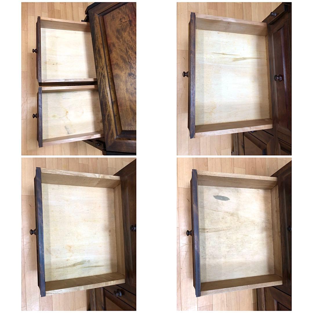 九州民芸家具 ライティングビューロー デスク チェスト 机 引き出し 民藝