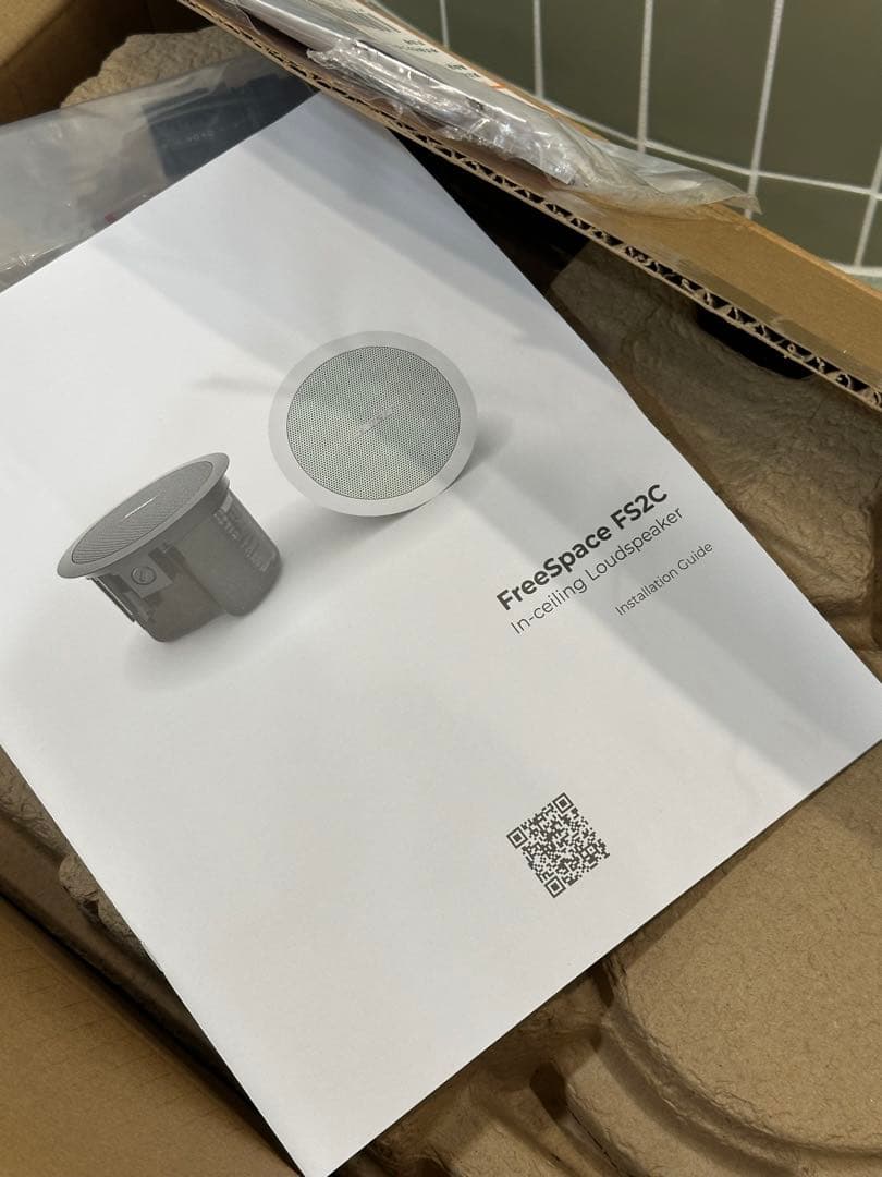 BOSE/FreeSpace FS2C スピーカー 2台セット黒 天井埋め込み型