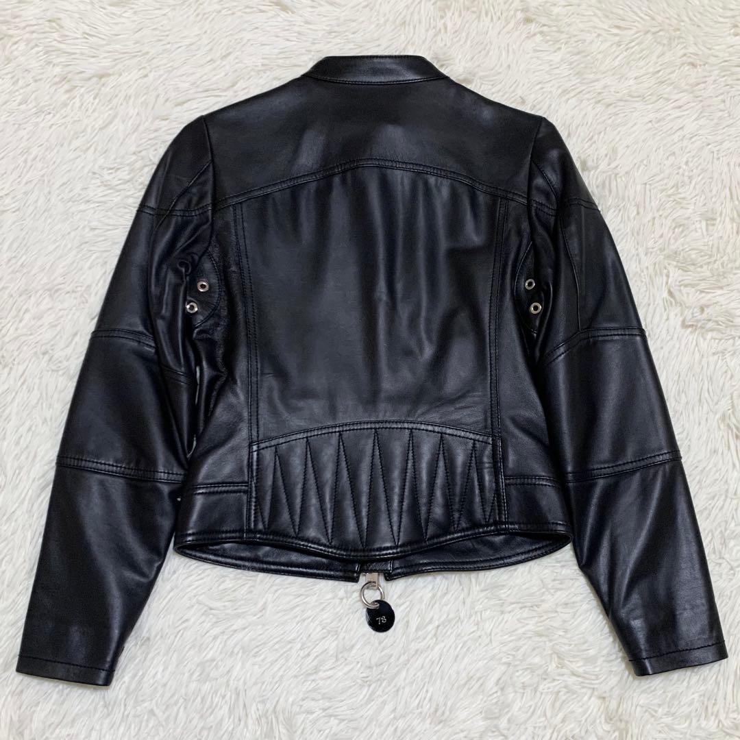 【⭐Mian⭐】ディーゼル ライダースジャケット シングル 黒 XS相当