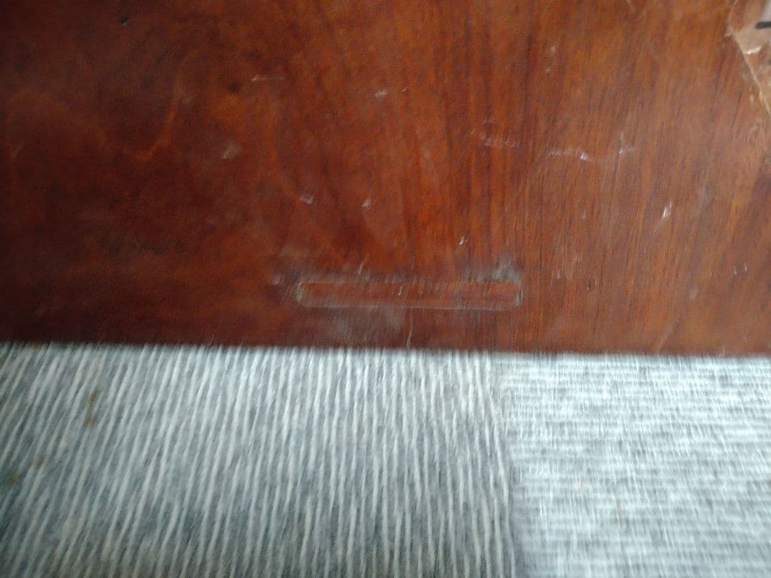 補強跡あり　木製テーブル　長方形