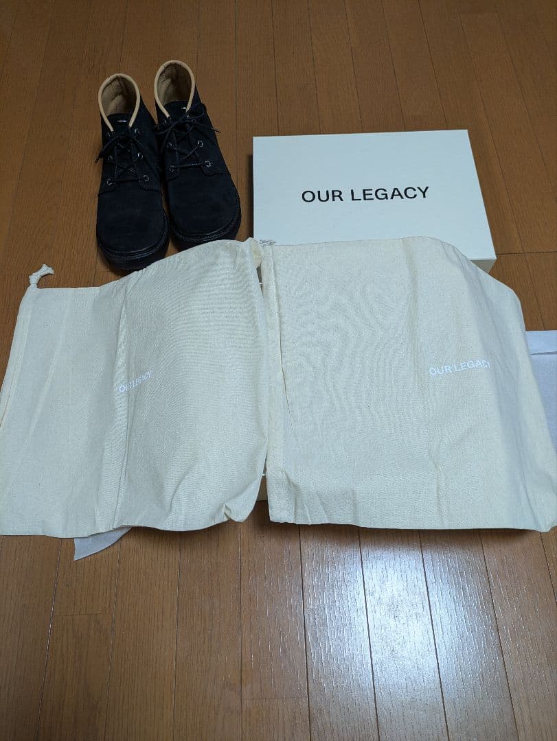 靴 OUR LEGACY CHUKKA BOOT DIM BLACK 43