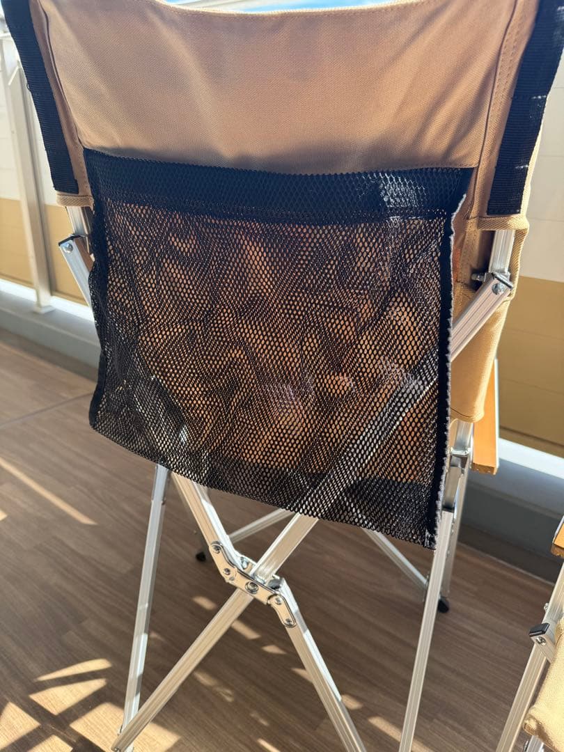 Ogawa 折りたたみハイバックチェア サンドベージュ (1/2)