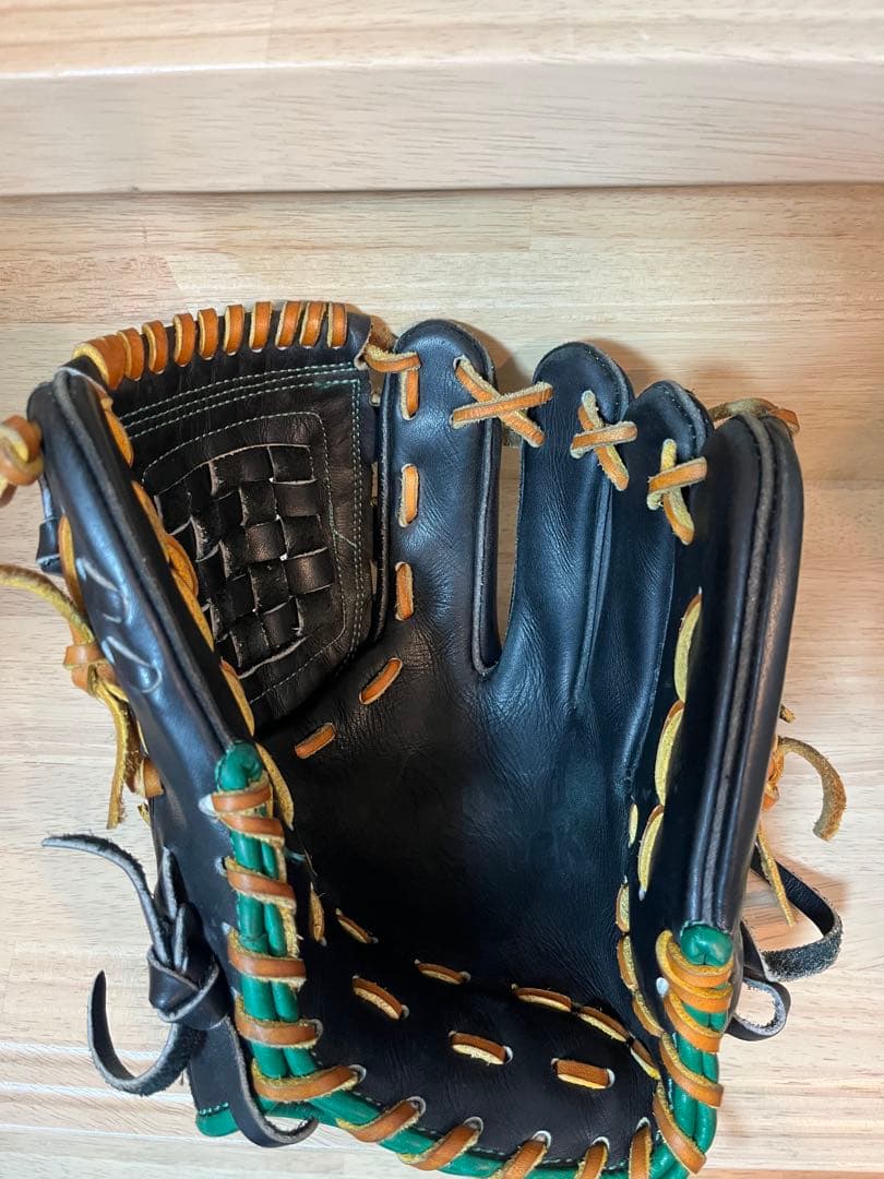 訳あり商品　低価格DEAD STOCK デッドストック　硬式野球グローブ 黒/緑