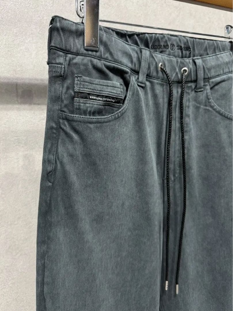 新品未使用 リサウンドクロージング デニムジャージ バギーワイドパンツ 新作