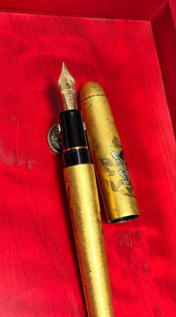 プラチナ万年筆　風神雷神