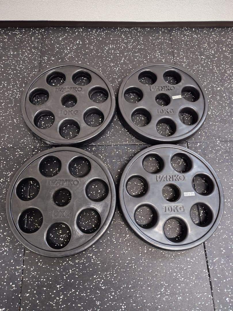 IVANKO オリンピックプレート 105kg＋アイロテック プレートツリー