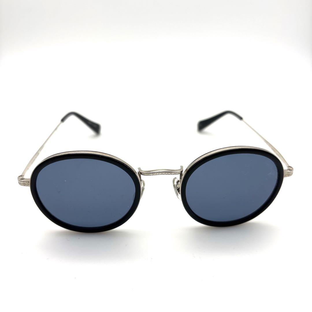 【美品】オリバーピープルズ Meline ブラック×シルバー ブルーレンズ