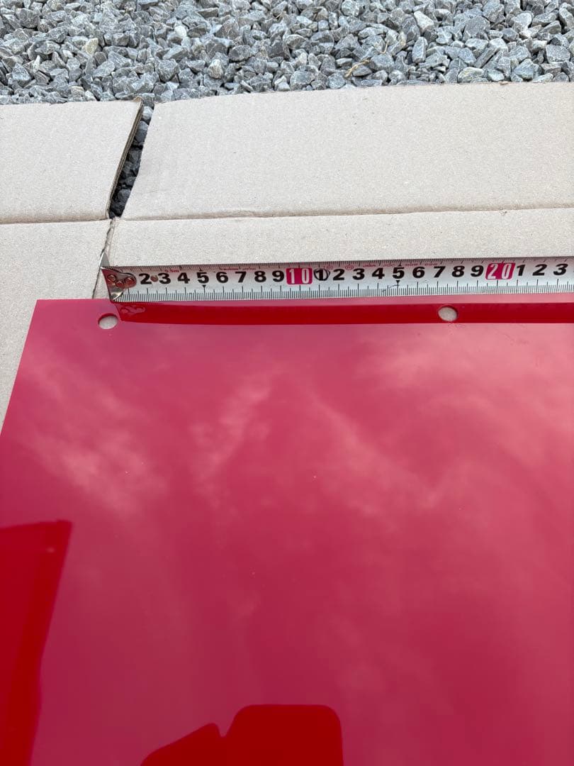 テツ　泥除け　赤　鏡面