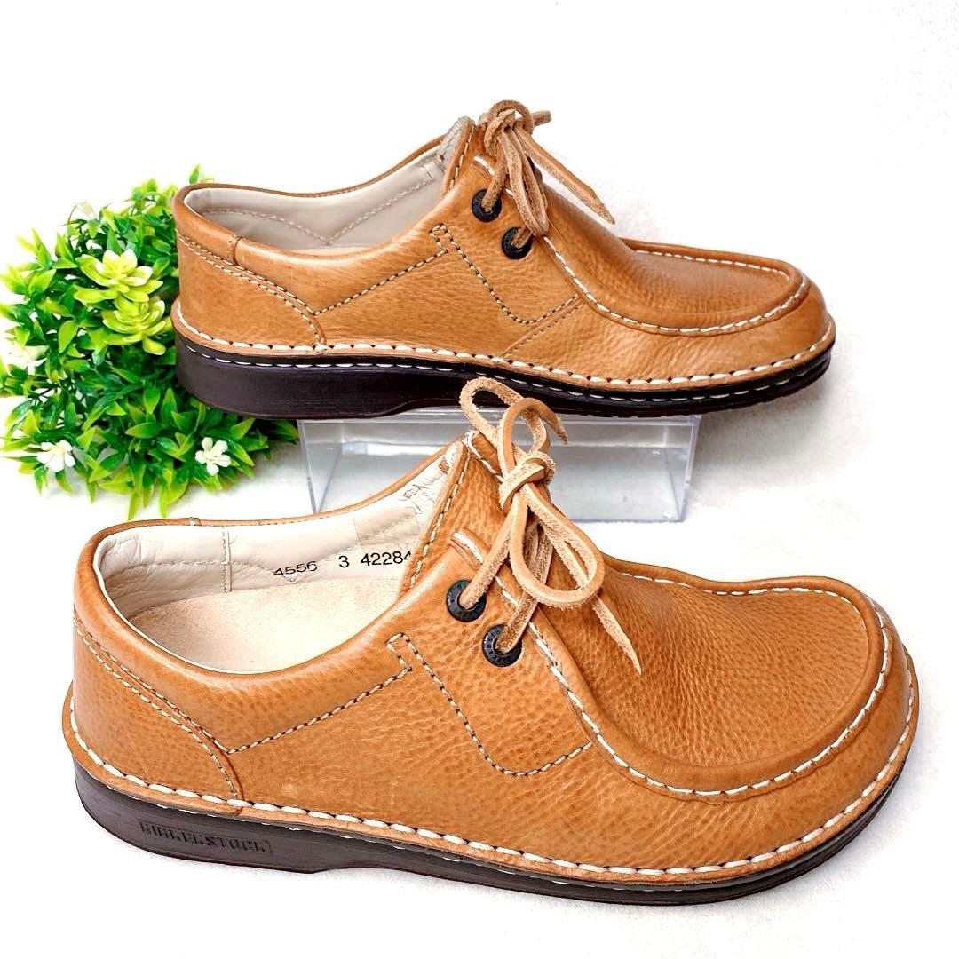 【美品】ビルケンシュトック パサデナ 本革 レザーシューズ 茶 38 24.5