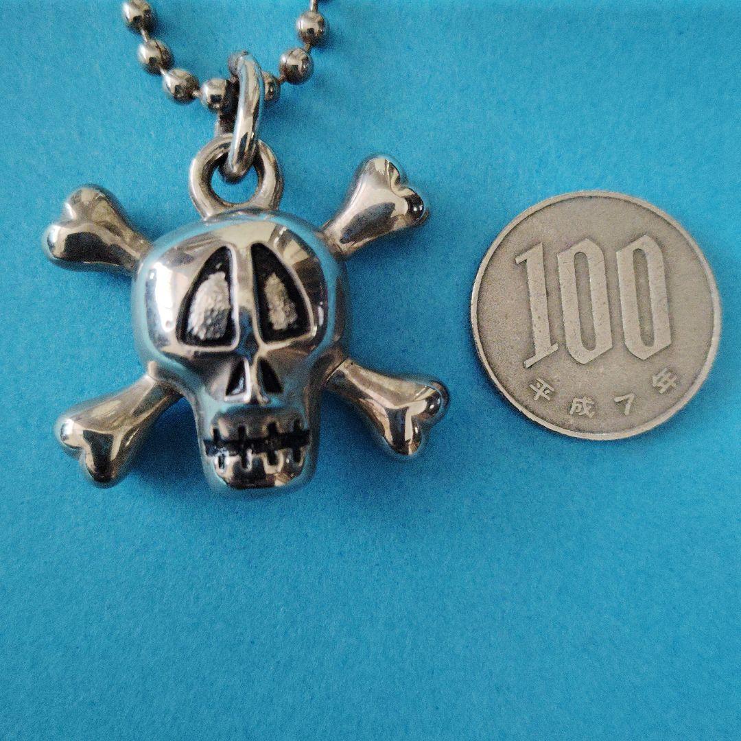 00s OLD STUSSY スカルボーン ネックレス トップ　ドクロ　骸骨