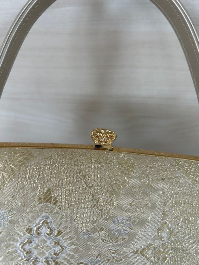 和装用 ゴールドバッグと草履セット お揃い 23.5cm ラメ