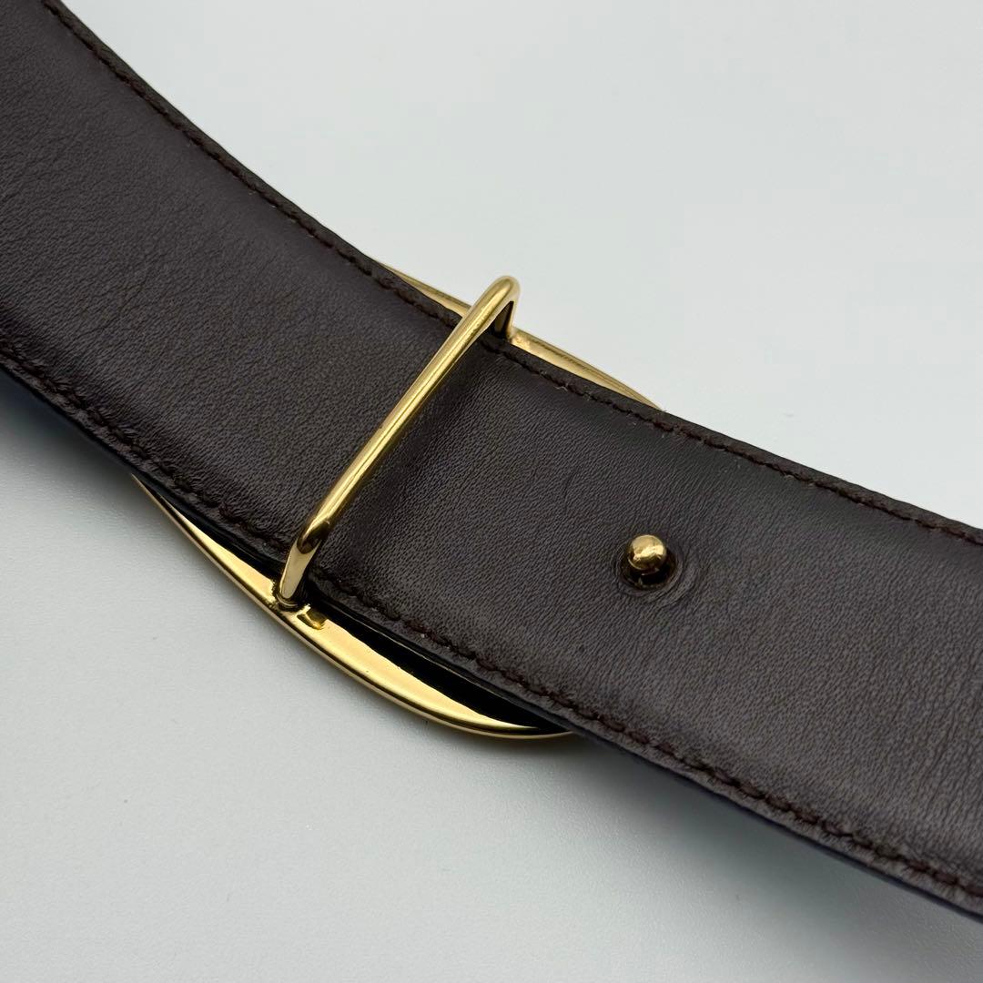 ✨良品✨GUCCI ベルト Gバックル ゴールド金具 純正ベルト レザー