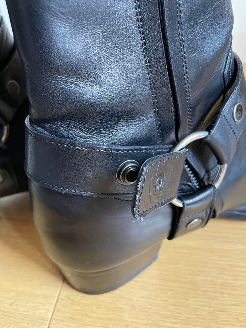 正規品 サンローランパリ メンズ レザーブーツ 黒 42 1/2