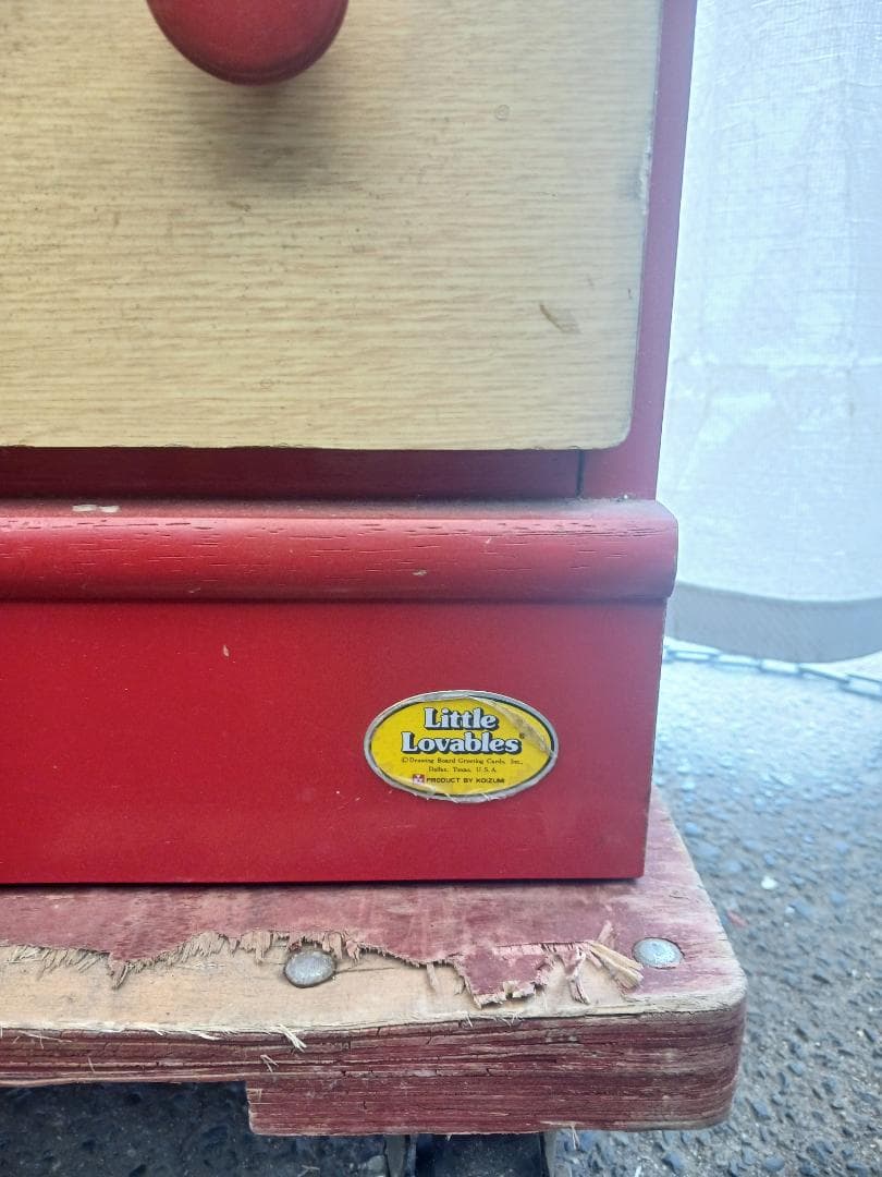 昭和レトロポップ 大型 収納棚 イラスト 当時物 コイズミ製 家具 インテリア