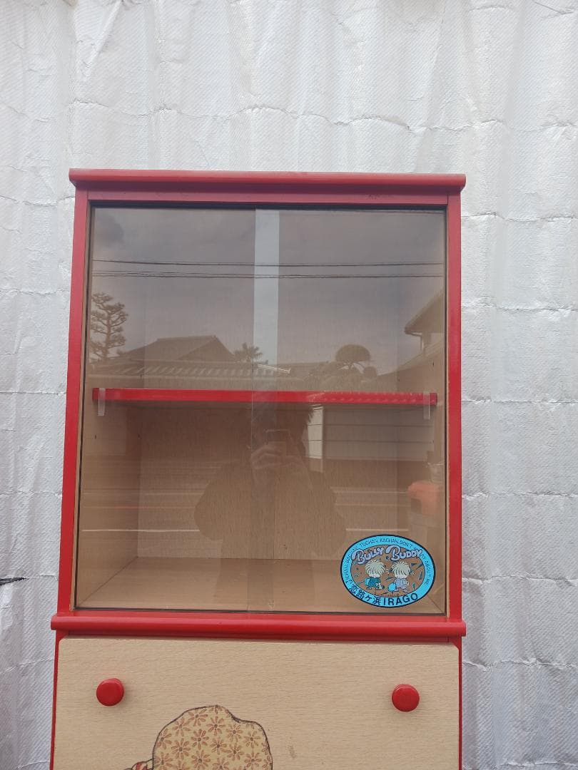 昭和レトロポップ 大型 収納棚 イラスト 当時物 コイズミ製 家具 インテリア