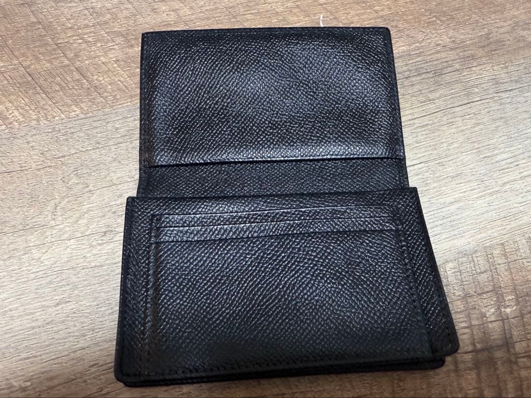 鑑定済み　箱付き　ブルガリ　BVLGAR 名刺入れ　カードケース　黒　ブラック