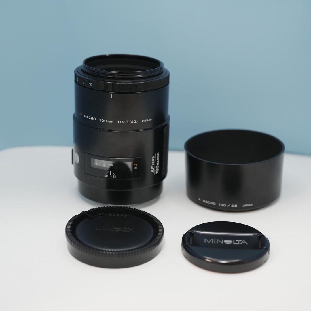 MINOLTA純正 100mm F2.8 MACRO 美品 a3838
